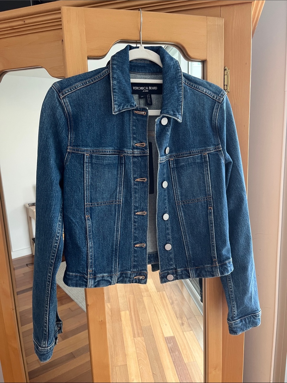 Veronica Beard Dark Blue Denim Holden Jacket